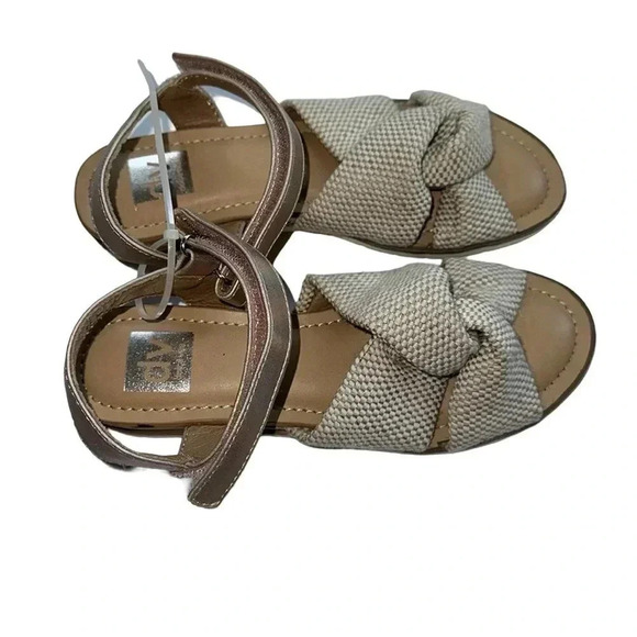 Dolce Vita DV Davis Rose Gold Canvas Sandal Size 2 - Picture 2 of 5